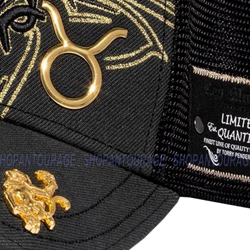 Red Monkey Taurus Black RM1426 New Zodiac Series Limited Edition Trucker Hat Cap - Picture 5 of 7